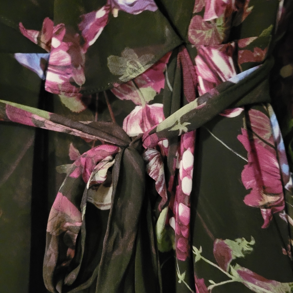 Roz & Ali floral chiffon midi dress - 14. S49 - Picture 7 of 11
